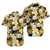 NFL Hawaiian Shirt Pittsburgh Steelers Flower 3D For Fans