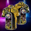 NFL Hawaiian Shirt Pittsburgh Steelers and T shirt skull