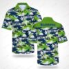 NFL Hawaiian Shirt Seattle Seahawks Flower Aloha NFL Hawaiian Shirt Seattle Seahawks Flower Aloha