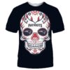 NFL New England Patriots T-shirt cool skull for fans NFL New England Patriots T shirt cool skull for fans