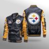 NFL Pittsburgh Steelers Leather Jacket Gift For Fans