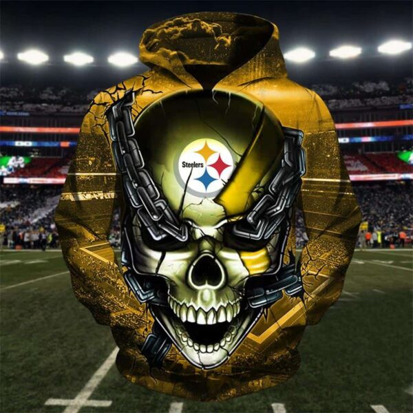 NFL Pittsburgh Steelers ghost prime full 3D hooodie