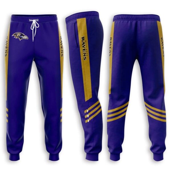 NFL Sweatpants Baltimore Ravens 3D Print 02