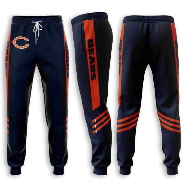 NFL Sweatpants Chicago Bears 3D Print 02