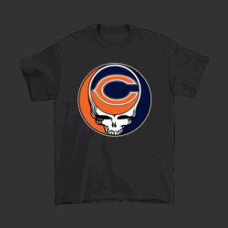 NFL Team Chicago Bears x Grateful Dead Logo Band T-Shirt For Fans