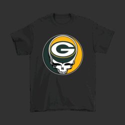 NFL Team Green Bay Packers x Grateful Dead Logo Band T-Shirt For Fans