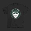 NFL Team New York Jets x Grateful Dead Logo Band T-shirt For Fans NFL Team New York Jets x Grateful Dead Logo Band T shirt For Fans