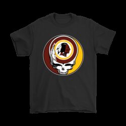 NFL Team Washington Redskins x Grateful Dead Logo Band T-Shirt For Fans