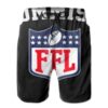 NFL big logo 3D beach short for fans
