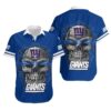 New York Giants Sugar Skull NFL Hawaiian Shirt For Fans New York Giants Sugar Skull NFL Hawaiian Shirt For Fans