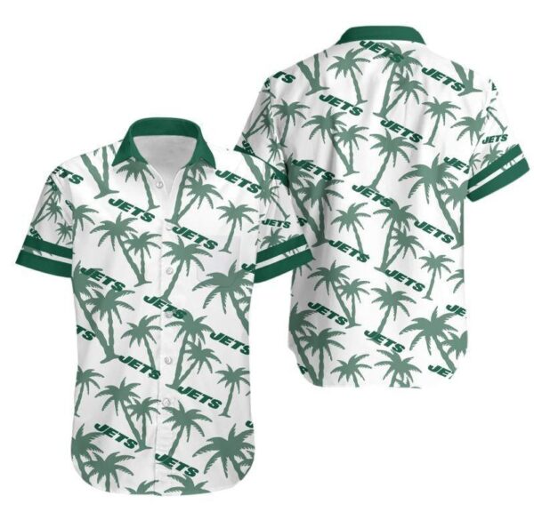 New York Jets Coconut Tree NFL Hawaiian Shirt For Fans