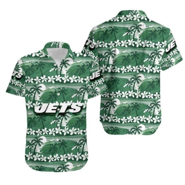 New York Jets Coconut Trees NFL Hawaiian Shirt For Fans 01