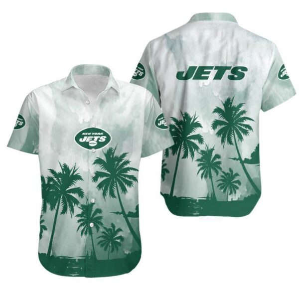 New York Jets Coconut Trees NFL Hawaiian Shirt For Fans