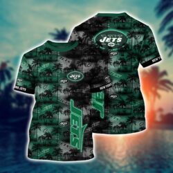 New York Jets NFL full 3D combo Shirt For Fans New York Jets NFL Hawaii aloha full 3D t Shirts