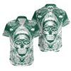 New York Jets Skull NFL Hawaiian Shirt For Fans New York Jets Skull NFL Hawaiian Shirt For Fans
