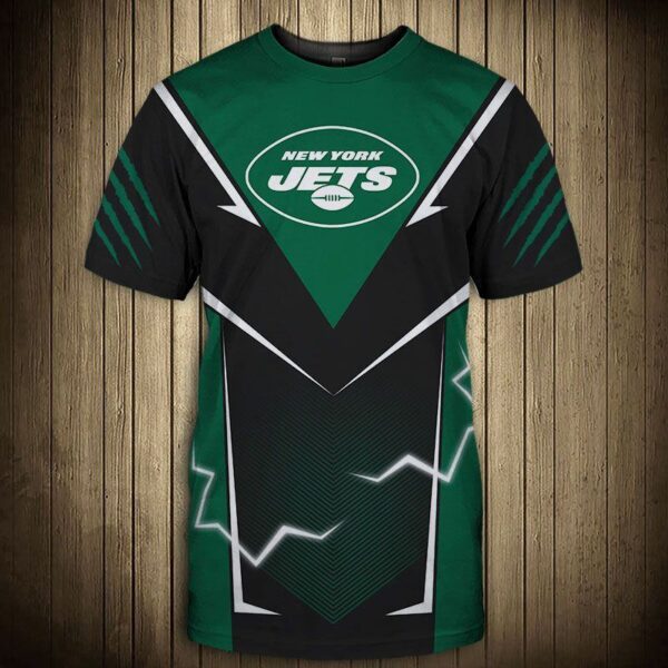 New York Jets T shirts 3d lightning graphic