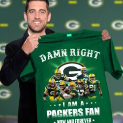Nfl Damn Right I Am A Packers Fan Now And Forever T-shirt For Fans 01