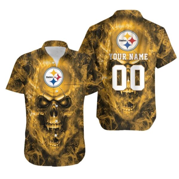 Nfl Hawaiian Shirt Pittsburgh Steelers Fan Skull For Fans