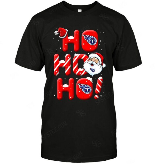 Nfl Tennessee Titans Noel Christmas Ho Ho Ho t shirt For Fans