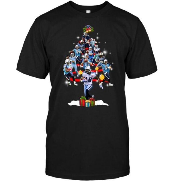Nfl Tennessee Titans Players Christmas Tree T shirt For Fans