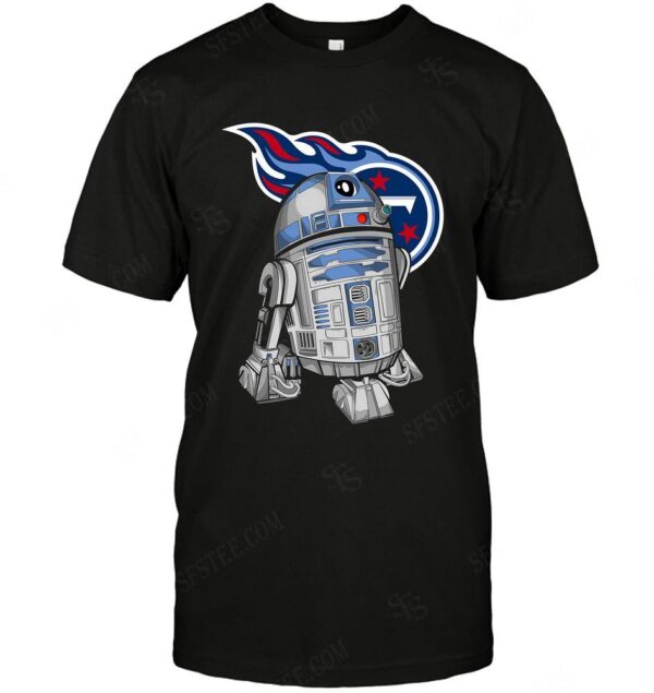 Nfl Tennessee Titans R2d2 Star Wars T shirt For Fans