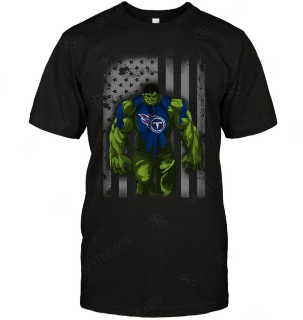 Nfl Tennessee Titans T shirt Hulk Superhero For Fans