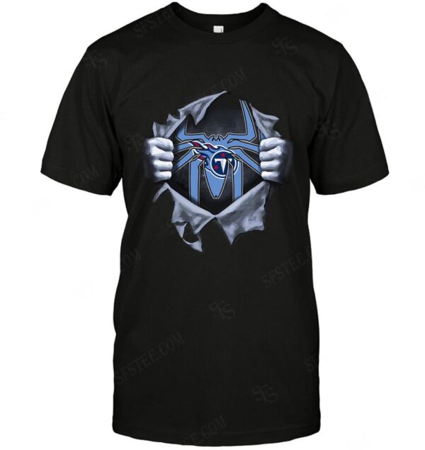 Nfl Tennessee Titans T shirt Spiderman For Fans