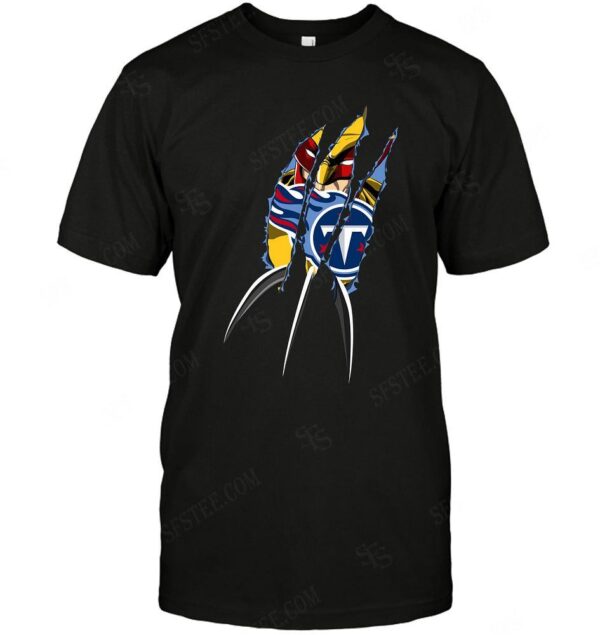 Nfl Tennessee Titans Wolverine T shirt For Fans