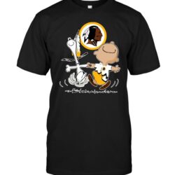 Nfl Washington Redskins Charlie Brown Snoopy T-shirt For Fans