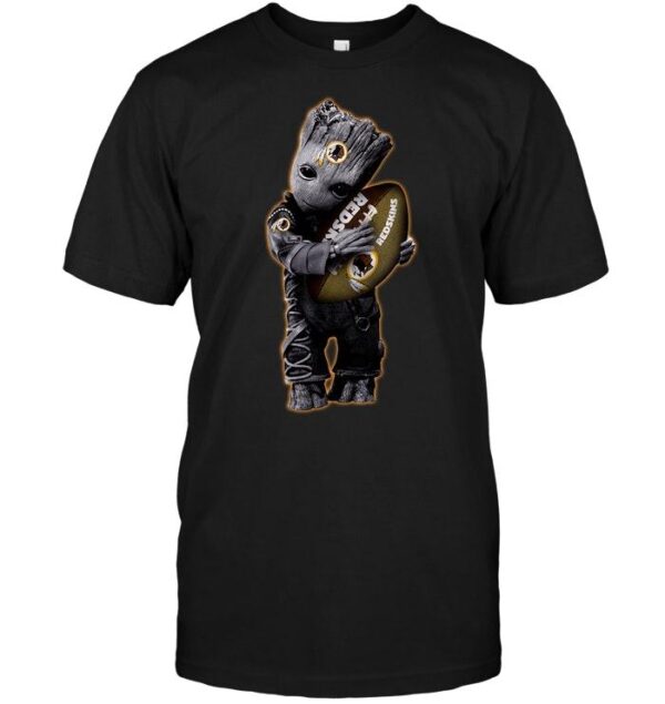 Nfl Washington Redskins T shirt Baby Groot For Fans