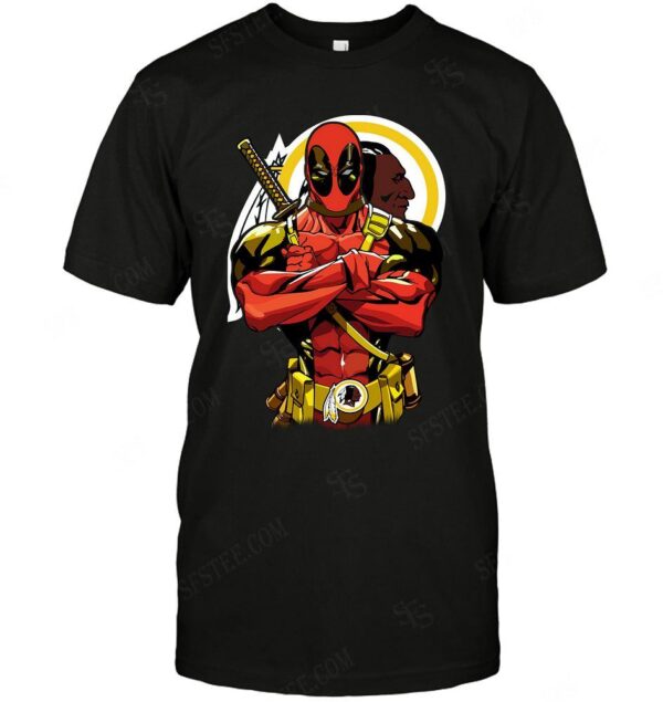 Nfl Washington Redskins T shirt Deadpool For Fans