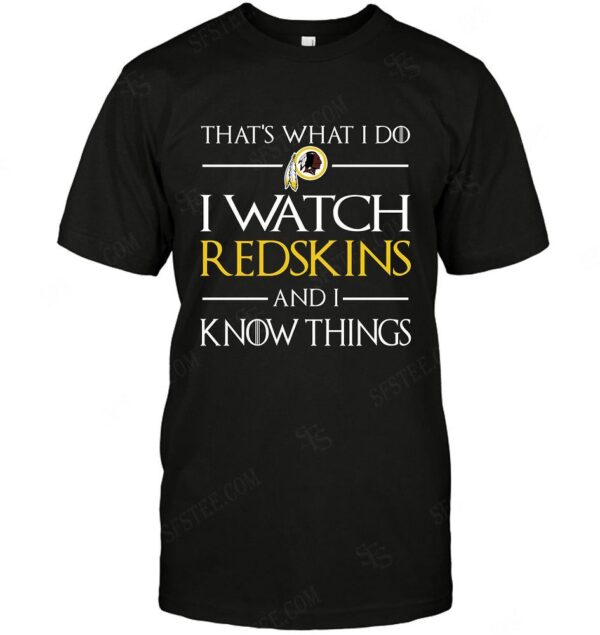 Nfl Washington Redskins T shirt I What I Do For Fans
