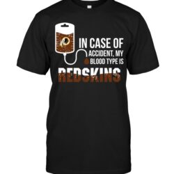 Nfl Washington Redskins T-shirt In Case Of Accident For Fans