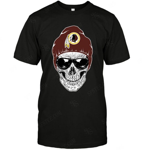 Nfl Washington Redskins T shirt Skull 04