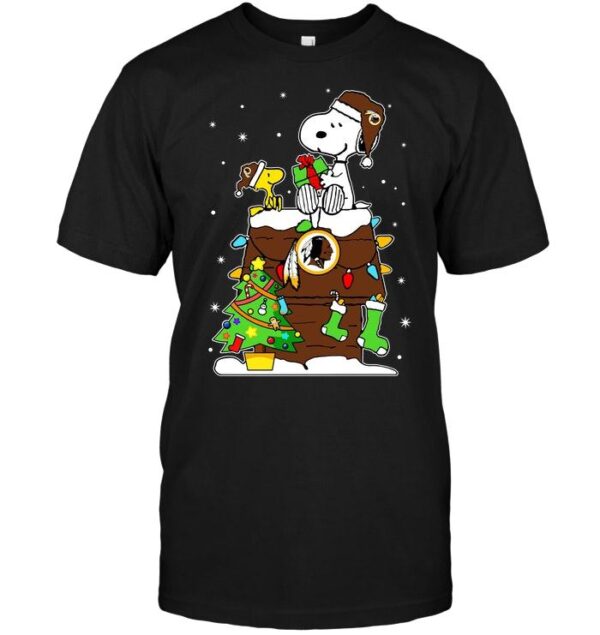 Nfl Washington Redskins T shirt Snoopy Christmas 01