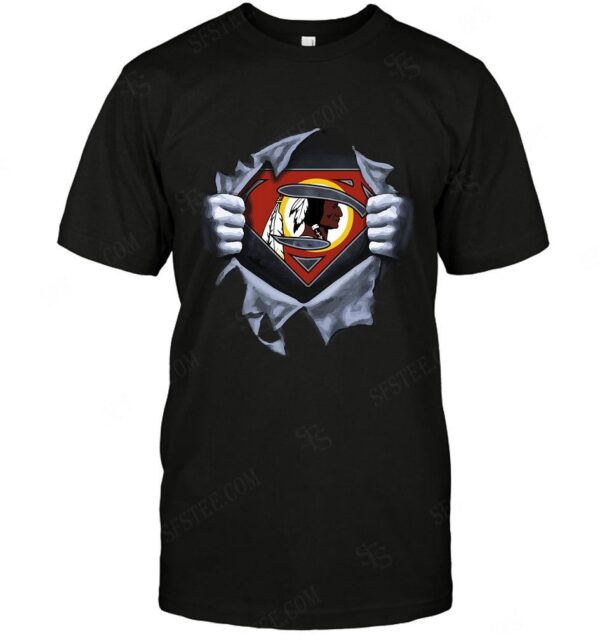 Nfl Washington Redskins T shirt Superman icon 2