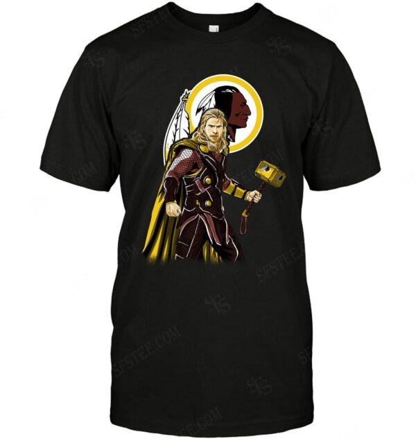 Nfl Washington Redskins T shirt Thor odinson for fans