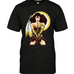 Nfl Washington Redskins T-shirt Wonderwoman Dc comic For Fans