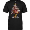 Nfl Washington Redskins T shirt Xmas Tree all star For Fans