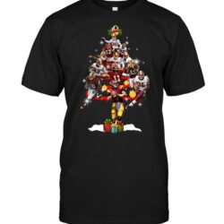 Nfl Washington Redskins T-shirt Xmas Tree all star For Fans