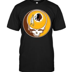 Nfl Washington Redskins T-shirt skull 04 v4n
