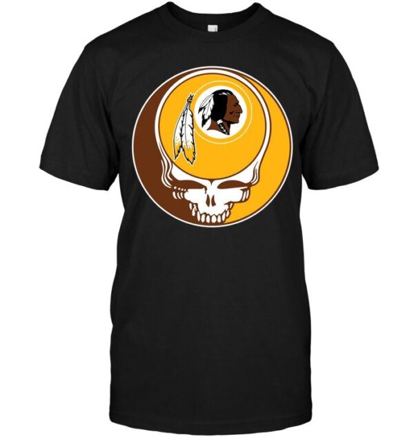 Nfl Washington Redskins T shirt skull 04 v4n