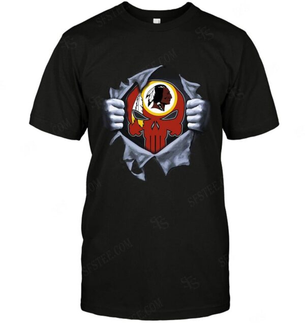 Nfl Washington Redskins t shirt Punisher 02 For Fans