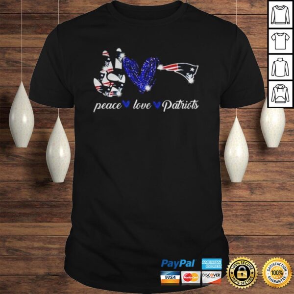 Peace love New England Patriots shirt
