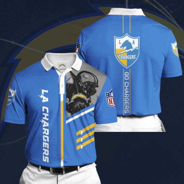 Polo Shirt Los Angeles Chargers For Fan 01