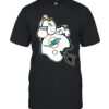 Snoopy And Woodstock Resting On Miami Dolphins Helmet T shirt For Fans
