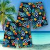 TENNESSEE TITANS NFL hawaiian short tropical leaves