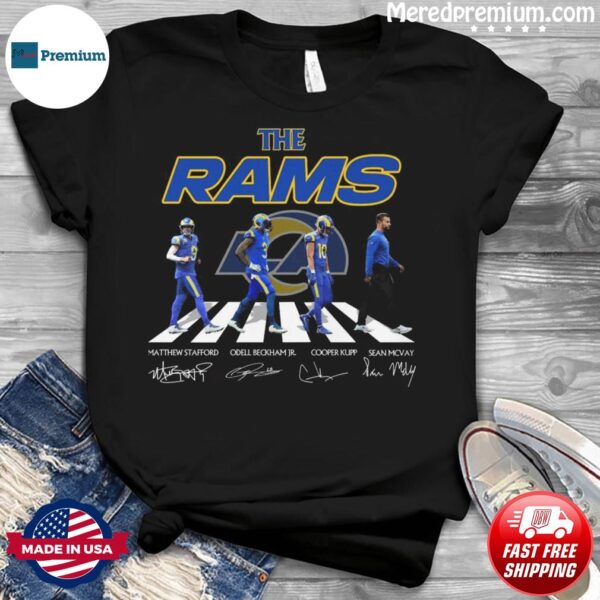 The Rams Team nfl Abbey Road Signatures T Shirt custom fan