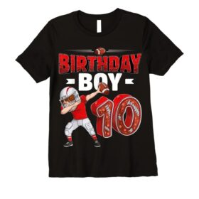 Trending Dabbing Boy 10 Year Old American Football 10th Birthday T Shirts