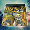 Yoda Green Bay Packers NFL 3D cool Short for fans